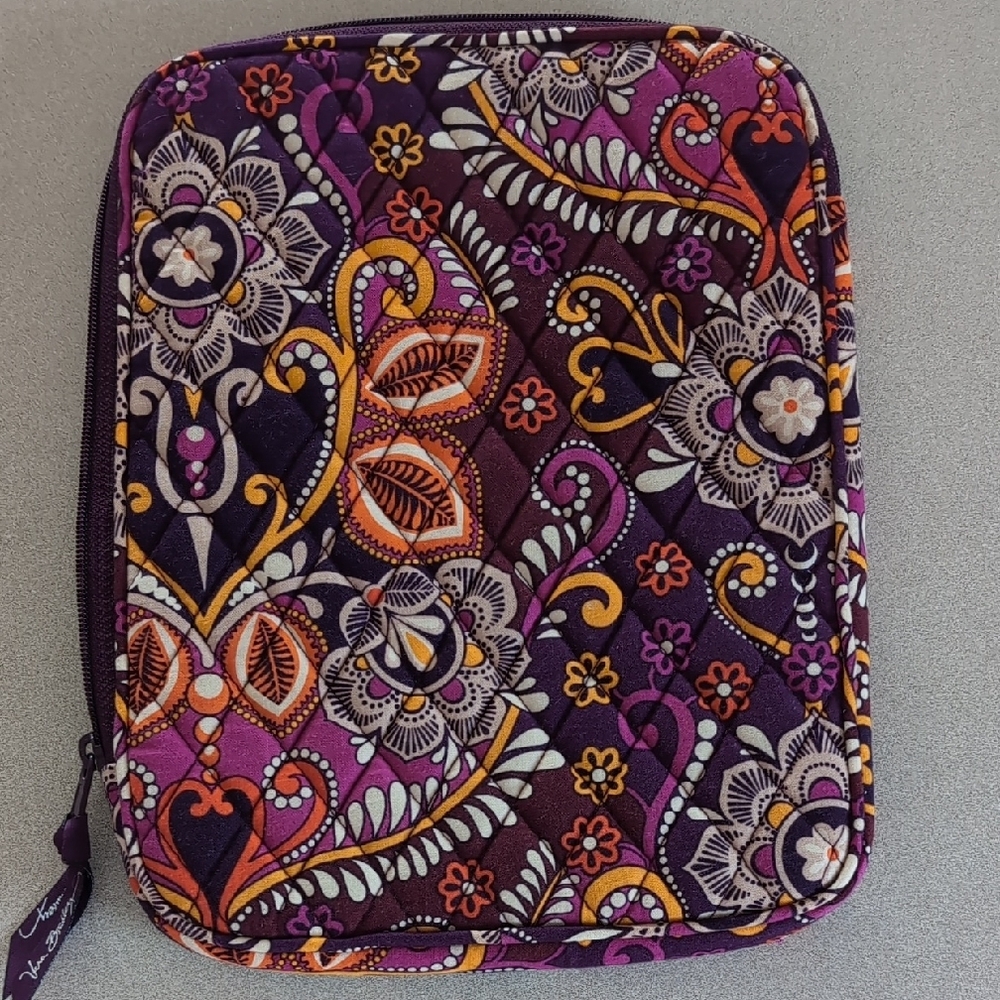 Vera Bradley Purple and Orange Floral Laptop Case
